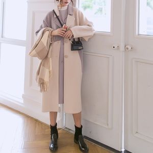 ✨Creamy woolen coat✨